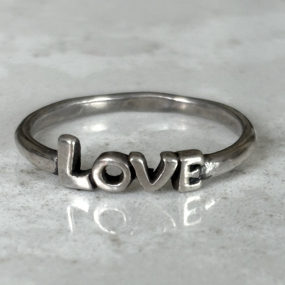 Love Ring 925 Sterling Silver Size 7